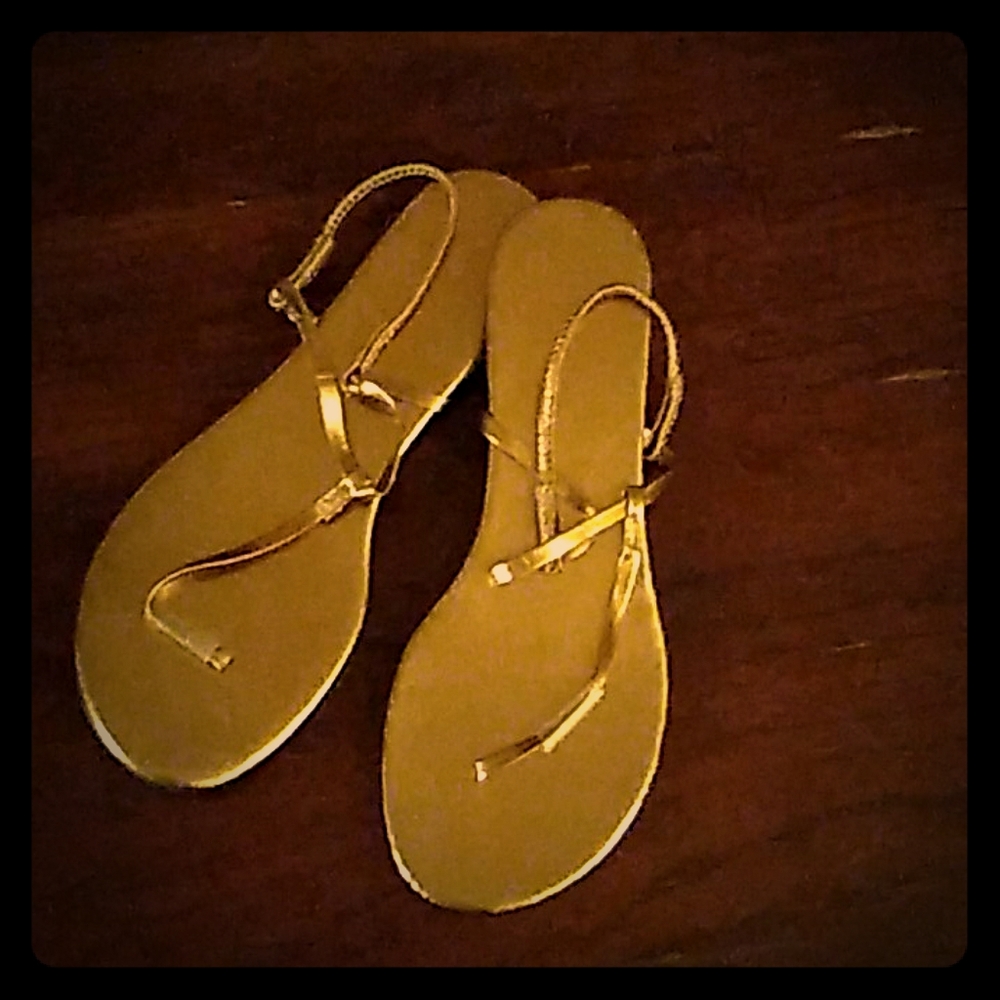 Unbranded barely there copper sandals